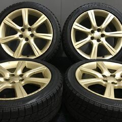 【BS BLIZZAK VRX 215/45R17】スタッドレス【SUBARU 純正ホイール 17インチ 7J5HPCD100+55】バリ溝 ゴールド　(VTP838MY)クレジットカード QRコード決済可能 BS BLIZZAK VRX 215/45R17】スタッドレス【SUBARU 純正ホイール 17