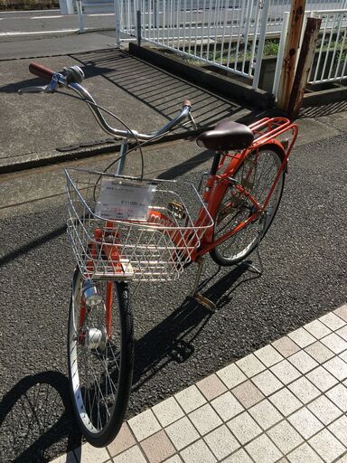 ★ジモティ割あり★  軽快車 26インチ オレンジ クリーニング済み SJ3719