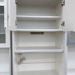 ☆ジモティ割あり☆ モリタインテリア工業 食器棚 ホワイト H205×W70×D49