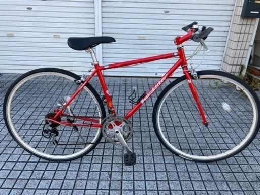【クロスバイク】カワムラ製　700x28cタイヤ　タイヤ状態良い❗️ 2x6段変速　サドル新品❗️若林自転車　浜大津店　SALE中❗️