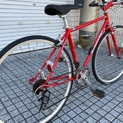 【クロスバイク】カワムラ製　700x28cタイヤ　タイヤ状態良い❗️ 2x6段変速　サドル新品❗️若林自転車　浜大津店　SALE中❗️