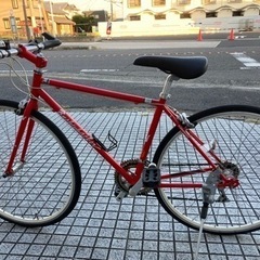 【クロスバイク】カワムラ製　700x28cタイヤ　タイヤ状態良い❗️ 2x6段変速　サドル新品❗️若林自転車　浜大津店　SALE中❗️