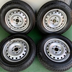 軽自動車冬タイヤブリザック145/80r13 4本セットホイール付き