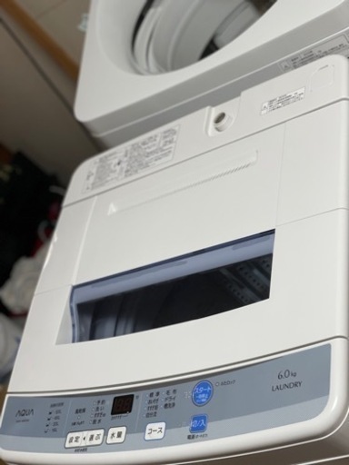 送料・設置込み　洗濯機　6kg AQUA 2015年