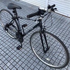 【クロスバイク】美品❗️700x28cタイヤ　3x7段変速　前後タイヤ、サドル新品❗️若林自転車　唐崎店　SALE中❗️