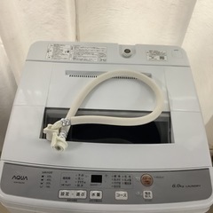 AQUA   アクア　洗濯機　AQR-S60J   2021年製   6㎏