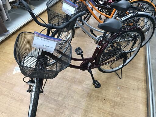 ★ジモティ割あり★  ママチャリ 26インチ ワインレッド クリーニング済み KJ3378