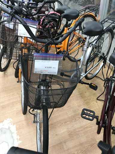 ★ジモティ割あり★  ママチャリ 26インチ シルバー クリーニング済み KJ3379