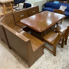 【愛品館 江戸川店】コーナーベンチ ダイニング テーブル7点セット ID:152-008865-007