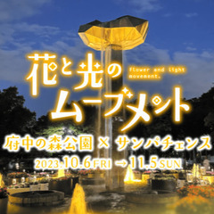 府中「花と光のムーブメント」赤と白を基調としたサンパチェンスの水...