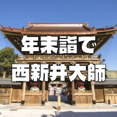 参拝者数ランキング５位の西新井大師で「年末詣で」と周辺散策をします♪