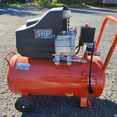 【美品】コンプレッサー エアホース エアガン インパクトレンチ 豪華4点セット