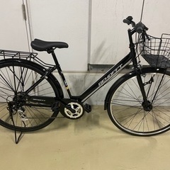 （決定しました）【美品です】自転車/大日産業製/グアフトクロスシティ/27インチ/6段変速/ブラック/LEDオートライト