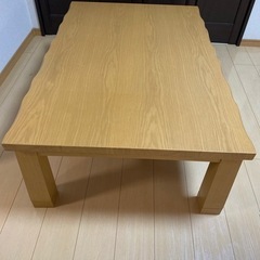 コタツ　テーブル　幅80㌢長さ120㌢高さ420㌢