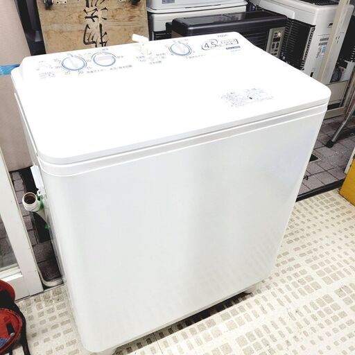 【家具・家電複数購入で割引可】アクア/AQUA 二層式洗濯機 AQW-N451 2017年製 4.5キロ