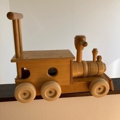 【値下げ】木のおもちゃ　汽車　