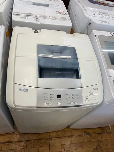 洗濯機　No.7545　ハイアール　6kg　2017年製　JW-K60M　【リサイクルショップどりーむ鹿大前店】