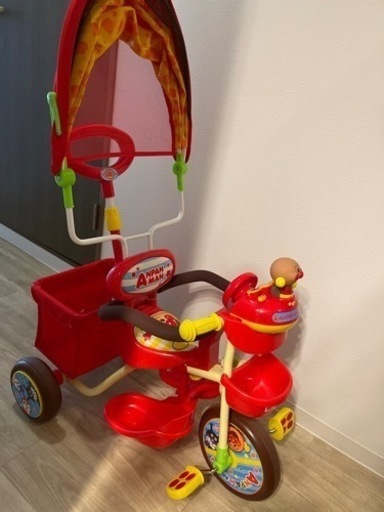 アンパンマン 三輪車 シェード付き