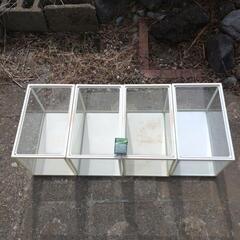 小型ガラス水槽(白色)4個セットで1000円