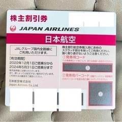 【ネット決済・配送可】JAL 日本航空　大人50% 小児75%割引券