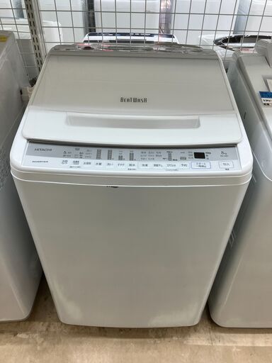 HITACHI 8㎏洗濯機 BW-V80F 2021年製 ビートウォッシュ 日立 No.433● 縦型 たて型※現金、クレジット、ぺイペイ、スマホ決済対応※