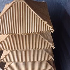 五重塔　木製の模型　全長1ｍ45㎝