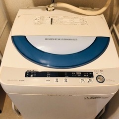 洗濯機　SHARP製　5.5㎏　無料