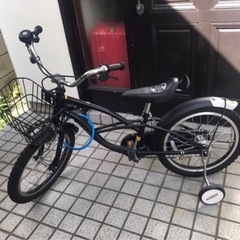 子供用自転車　12インチ　練習用補助輪あり　あげます！