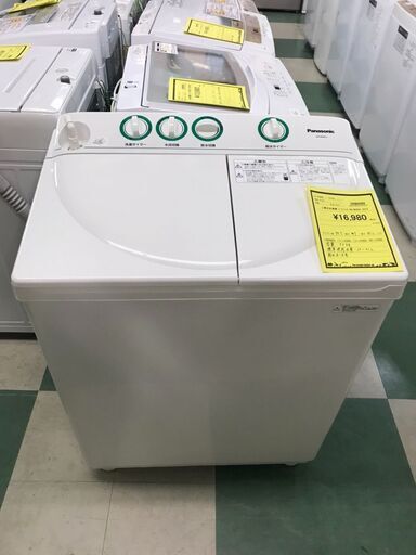 パナソニック　Panasonic　二層式洗濯機　NA-W40G2　2019年製　4.0ｋｇ　クリーニング済み　貝塚市　二色浜