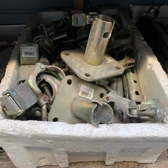 予定者あり 足場用パイプ クランプその他まとめて処分 引き取りのみ