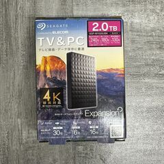 TV&PC 外付けポータブルハードディスク 2.0TB