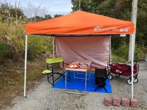 お取引中。キャンプ　BBQにタープテントセット