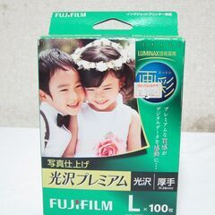 未使用☆画彩 光沢プレミアム L版 100枚 FUJIFILM