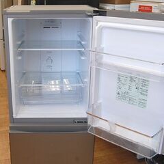 2021年製 126L 2ドア 冷蔵庫 アクア AQR-13K シルバー 100Lクラス 単身 一人暮らし 札幌市 清田区 平岡
