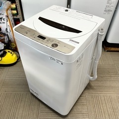 ②【美品‼️】シャープ2021年製 6.0kg全自動洗濯機 穴なしステンレス槽 ブラウン♪