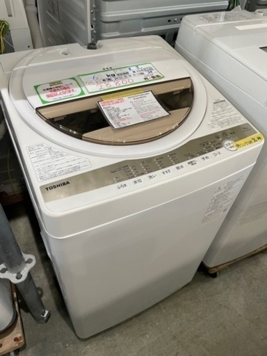 配達可【洗濯機】【東芝】6k 2021年製★6ヶ月保証クリーニング済み【管理番号12510】