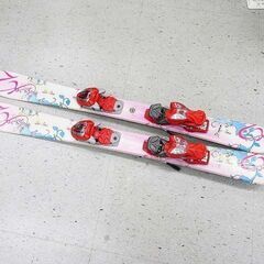 【恵庭】K2 LUV BUG スキー板 100㎝  薄ピンク 女...