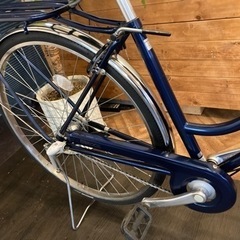 【ブリヂストン！前輪チューブ新品！】LEDオートライト　内装3段　27インチ自転車　マットブルー ブリヂストン！前輪チューブ新品！】LEDオートライト 内装3段 27インチ