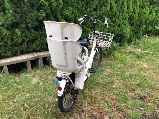 【メンテ済】ブリヂストン　ビッケ2    電動自転車　bikke2   後部チャイルドシート付　充電機あり
