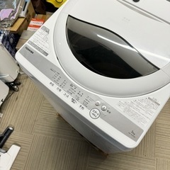 【超美品‼️】東芝 2021年製 5.0kg全自動洗濯機 浸透パワフル洗浄 グランホワイト♪