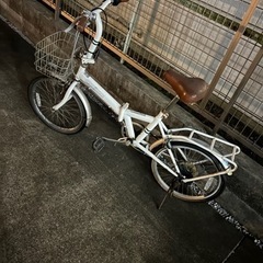 無料/折り畳み自転車/パンク