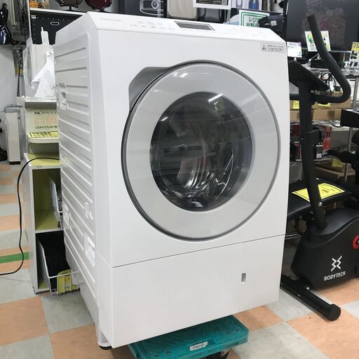 パナソニック ドラム式洗濯乾燥機 NA-LX125AR 2022年製 W(幅)63.9×D(奥行き)72.2×H(高さ)106.0cm ※クリーニング済み