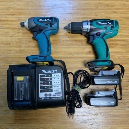 マキタ 充電式 makita インパクト　ドライバー ドリル　セット　14.4v