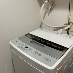 【AQUA】2020年製 洗濯機5kg【AQW-S50HBK】