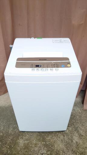 【美品】IRIS OHYAMA 5.0kg 全自動洗濯機 ステンレス槽 IAW-T502EN【2021年製】