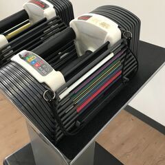中古品 POWER BLOCK パワーブロック SPORT5.0 22.5kg×2/専用台付き 2個セット 可変式ダンベル 博多区 金の隈