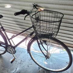 自転車　中古　BELLFAST　外装6段変速　オートライト　カゴ鍵付き　タイヤ27インチ　カラーブラック
