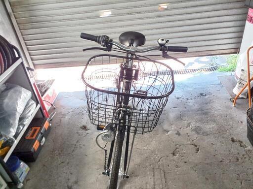 自転車中古 BELLFAST 外装6段変速 オートライト カゴ鍵付き タイヤ27  