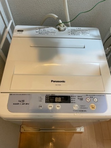 【最終値下げ】SB-NAF45B5/洗濯機/4.5kg/Panasonic/パナソニック/NA-F45B5/送風乾燥