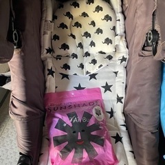 【総額10万超え】エアバギー ココダブル 付属品多数付き レインカバー ダウン防寒カバーなど